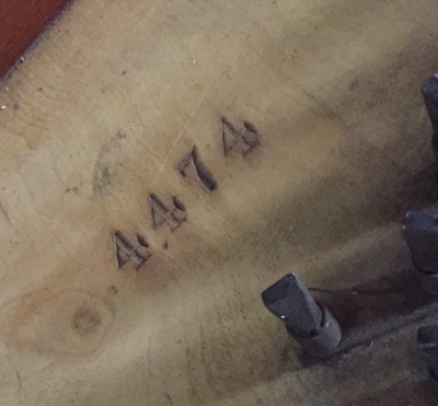 Serial number ? located left rear